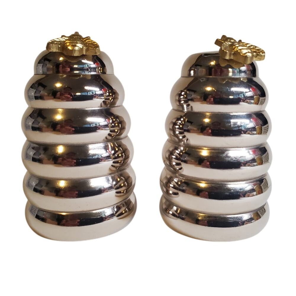 Bumble Bee Salt and Pepper Shakers - Metal 3"